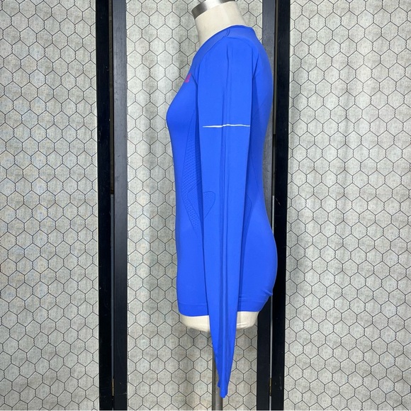 adidas Climacool Long Sleeve Fitted Shirt with Thumbholes - Picture 2 of 11